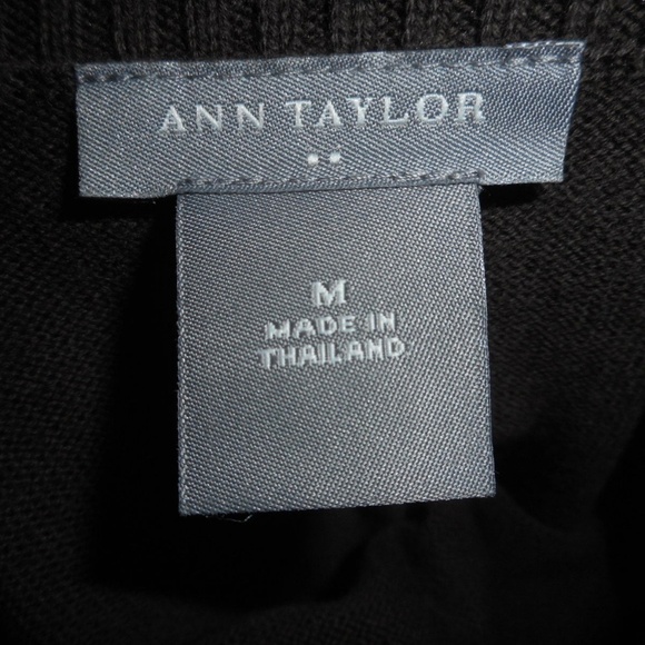 Ann Taylor 100% cotton Brown boatneck Sweater - Picture 2 of 4